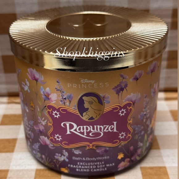NEW B&BW Disney Princess Rapunzel 3 wick candle Limited Edition - Picture 2 of 4